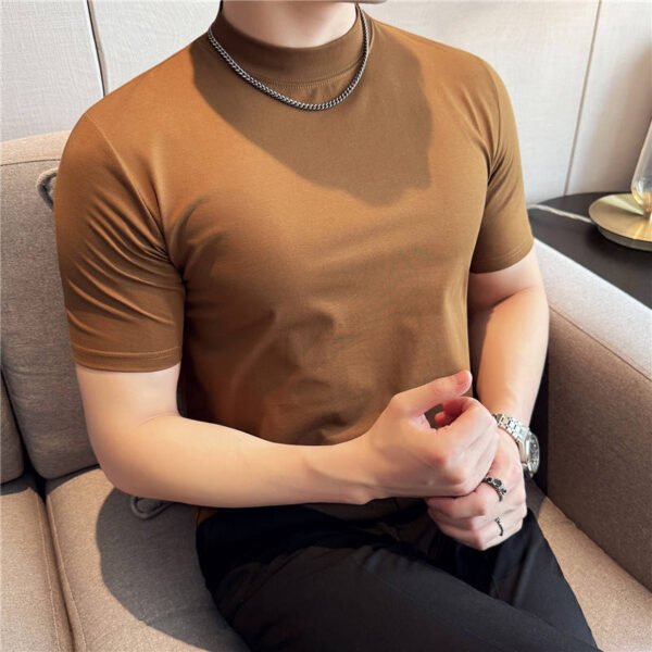 Men's Wrinkle-Resistant Cotton Crew Neck T-Shirt