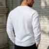 Men's Linen-Blend V-Neck Long Sleeve Top