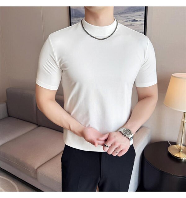 Men's Wrinkle-Resistant Cotton Crew Neck T-Shirt