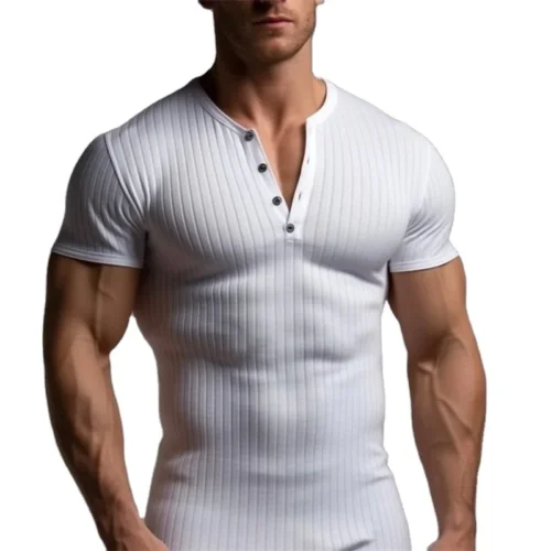 Men's Slim-Fit Gym Training T-Shirt