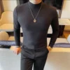 H391985a1554f4892a6873019aaf68a50X.webp Men's High-Neck Knit Long Sleeve T-Shirt