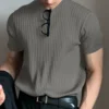 H4bb6e9ba29ec448db02aa2f6c701ef22J.webp Men's Lightweight Knit Casual T-Shirt