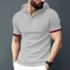 H541479552cfd44a0a220b4f049f08b6dy.webp Men's Waffle Hooded Short Sleeve T-Shirt