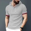 H541479552cfd44a0a220b4f049f08b6dy.jpg_960x960q80.jpg Men's Waffle Hooded Short Sleeve T-Shirt