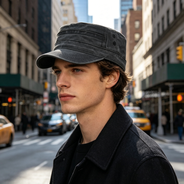 Vintage Washed Cotton Cadet Cap