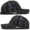 H61ed6a62d758470da290041b8609f6304.webp Color-Trim Distressed Denim Cap