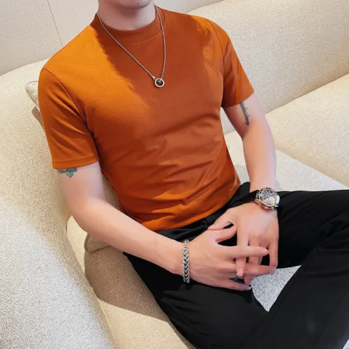 Men's Cotton Crew Neck Casual T-Shirt