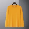 Men's Cotton Crew Neck Long Sleeve T-Shirt