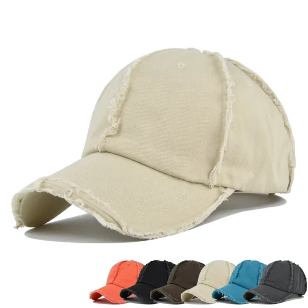 H91afdc364d414024ac777e83cdc492beQ.webp Vintage Frayed-Edge Baseball Cap