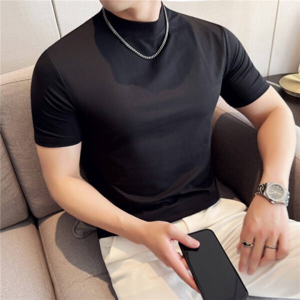 Men's Wrinkle-Resistant Cotton Crew Neck T-Shirt
