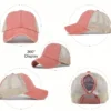 H9e542c4d69c44996af72943cac49dc38Y.webp Distressed Ponytail Mesh Trucker Cap