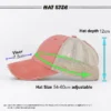 Ha3f4b3dd6b44467dadfb065d29d4f88es.webp Distressed Ponytail Mesh Trucker Cap