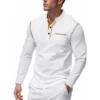 Ha5581414ed744391b24b227798af8fc8D.webp Men's Knit Mock-Neck Long Sleeve T-Shirt