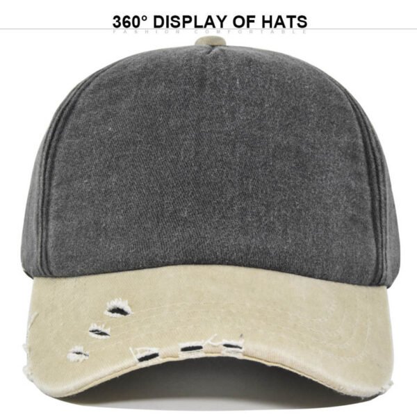 Hb27f2fccb9a6444a920ad6cd0490346d7.jpg_960x960q80.jpg Color-Block Washed 5-Panel Cap