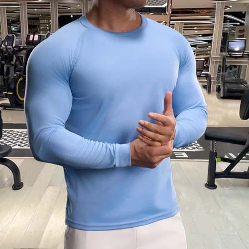 Men's Stretch Quick-Dry Long Sleeve Training Top