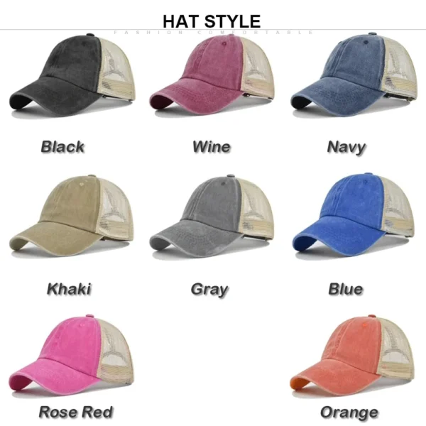 Hbd86737481414ffaadc8223708c4d134r.webp Washed Vintage Mesh Trucker Cap