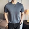 Men's Wrinkle-Resistant Cotton Crew Neck T-Shirt