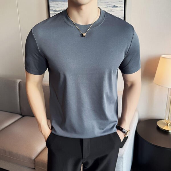 Men's Wrinkle-Resistant Cotton Crew Neck T-Shirt