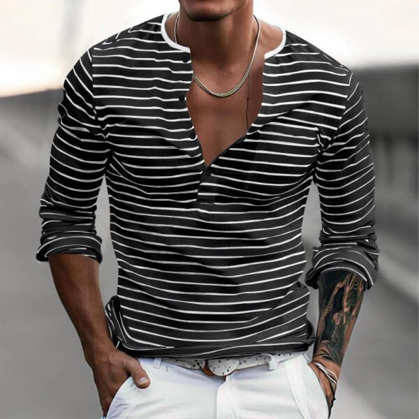 Hc8f8eb1106414ba0bc1d7c2dbd89211da.jpg_960x960q80.jpg Men's Striped Long Sleeve Casual T-Shirt