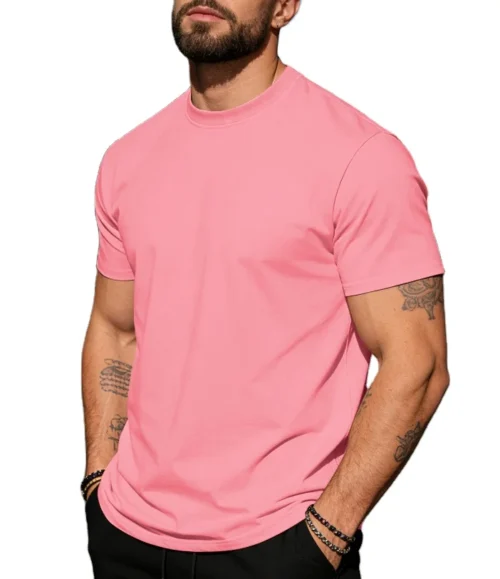Men's Cotton Crew Neck Short Sleeve T-Shirt