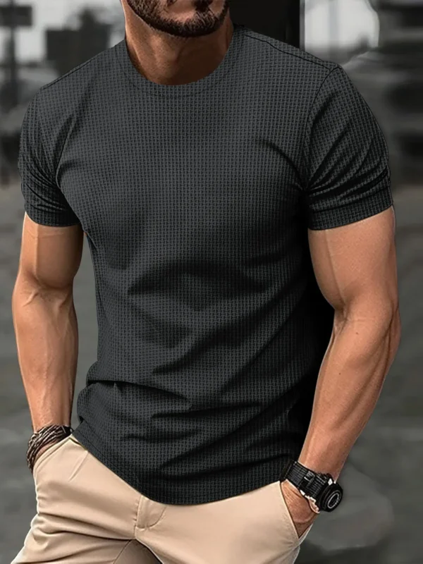 Hd3b902c09f8f40adb12ee020ad5f6a74w.webp Men's Jacquard Crew Neck Sports T-Shirt