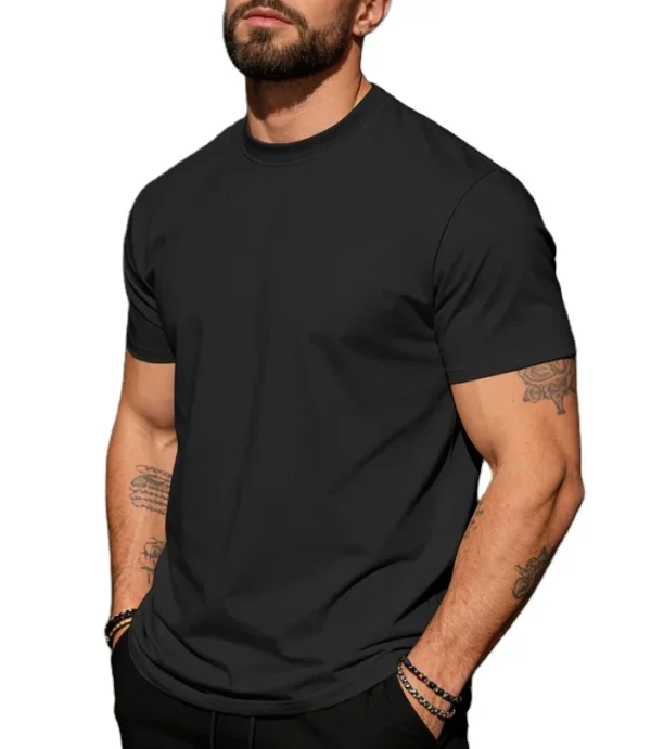 Men's Cotton Crew Neck Short Sleeve T-Shirt
