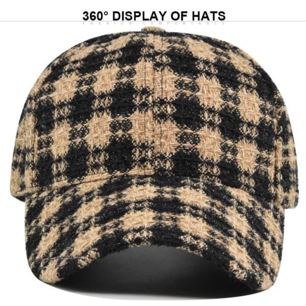 Hf1e2ab66073a4573b25abab772852665A.jpg_960x960q80.jpg Houndstooth Tweed Baseball Cap
