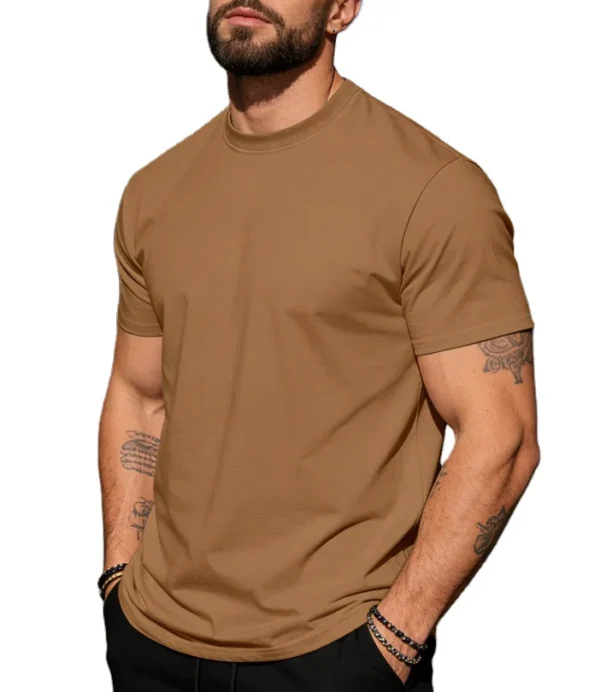 Men's Cotton Crew Neck Short Sleeve T-Shirt