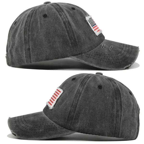 Hfa8838b273ba44879681e8c2cb91e9f5Y.webp Distressed American Flag Ponytail Cap